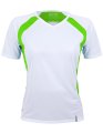 Dames Sportshirt CONA SPORTS Pace Tech Tee Wit-Lime